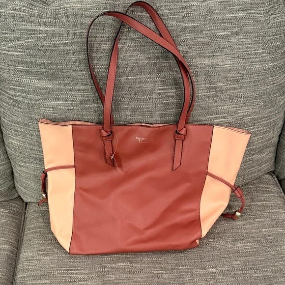 NWT Victoria’s Secret Two-Tone Tote Bag - Picture 1 of 4